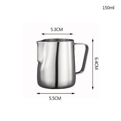 Kávékávé tejhabosító kancsó tejhabosító kancsó Rozsdamentes acél kancsó eszpresszó Barista kancsó tejeskanna Kávétartozékok