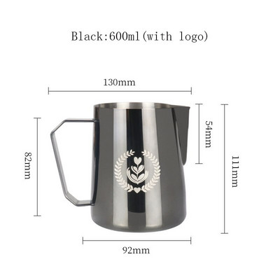 450/600 ml espresso gőzölő kancsó kávé tejhabos csésze kávé gőzölő kancsó tejkanna húzható virágcsésze kávé cappuccino