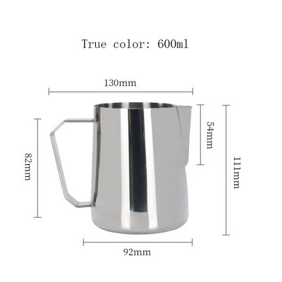 450/600 ml espresso gőzölő kancsó kávé tejhabos csésze kávé gőzölő kancsó tejkanna húzható virágcsésze kávé cappuccino