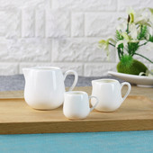Fehér mini tejkancsó kerámia kávézó Barista Latte Art eszpresszó kávéfőző kávéfőző délutáni tea tejhabos kancsó bögrék
