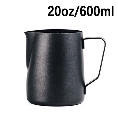 350 ml 600 ml kávés tejhabos kancsó rozsdamentes acél tejhabos kancsó Espresso Barista kávékancsó Kávéskávé tejhabos kancsó