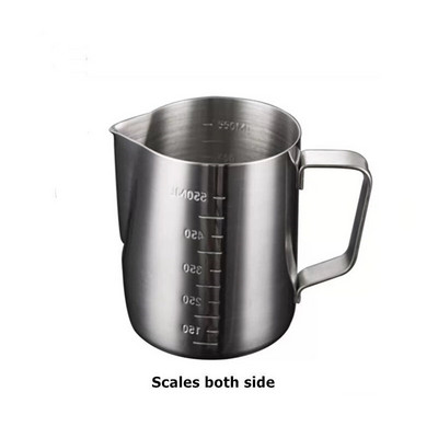 Vrč za pjenjenje kave od nehrđajućeg čelika 304 Pull Flower Cup Vrč za pjenjenje mlijeka Lotte Art Alat za pjenu od mlijeka Posuda za kavu