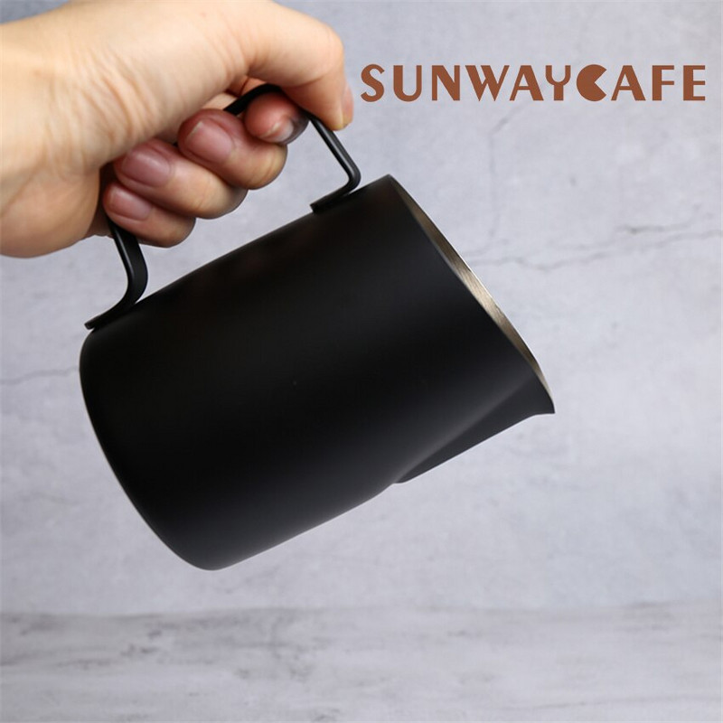 450/600 ml-es rozsdamentes acél kávékancsó tejhabosító csésze krémkészítő Barista kézműves eszpresszó Latte Art tejhabos kancsó eszközök