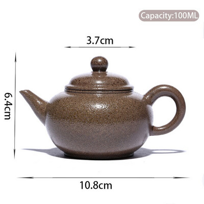 100ml Yixing Purple Clay Teapots Raw Ore Section Mud Filter Tea Pot Chinese Kiln Change Zisha Σετ τσαγιού Οικιακά ποτά