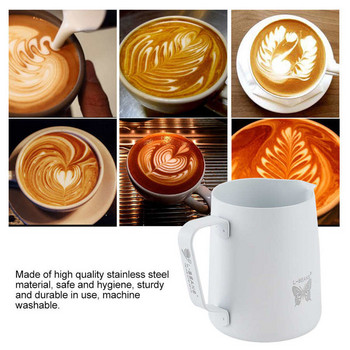 Από ανοξείδωτο χάλυβα Milk Frothing Pitcher Coffee Cup Latte Art Milk Frother Jug Milk Frother Εργαλείο παρασκευής καφέ για το γραφείο