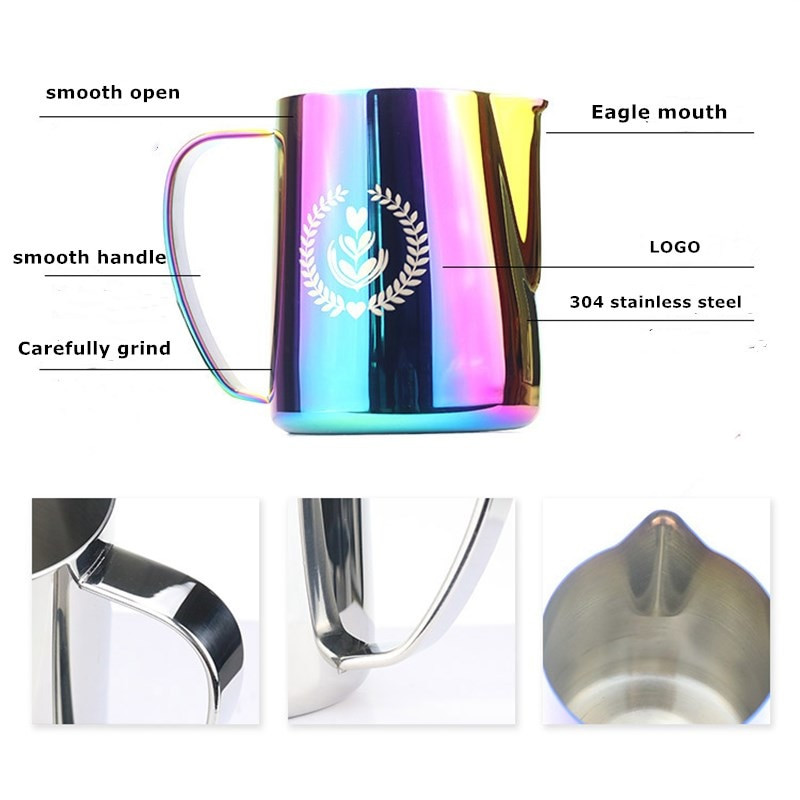 304 Εγχειρίδιο από ανοξείδωτο χάλυβα Motta Milk Jug Frother Latte Art Cup Milk Frothing Pitcher Creamer Αφρός γάλακτος Maker Melkopschuimer