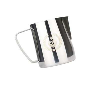 350/600 ml Pieno garuojantis putų ąsotis nerūdijančio plieno nepridegantis pieno ąsotis, ištraukiamas gėlių puodelis kavai kapučino latte Art