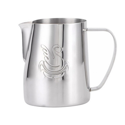 400/600ml Elegáns rozsdamentes acél kávékancsó színes tejhabosító csésze krémkészítő Barista kézműves eszpresszó tejeskávé kancsó