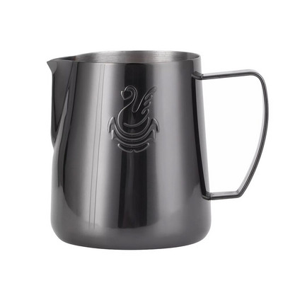 400/600ml Elegáns rozsdamentes acél kávékancsó színes tejhabosító csésze krémkészítő Barista kézműves eszpresszó tejeskávé kancsó