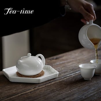 Boutique Jade Porcelain Teapots Small Xishi Ceramic Tea Pot Λευκή πορσελάνη Teakettle Teaset φίλτρου Αξεσουάρ διακόσμησης σπιτιού