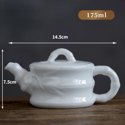 Ceainice din porțelan Boutique Jade Ceainic Xishi Mic din Porțelan Alb Ceainic Filtru Teaset Accesorii pentru decorarea casei