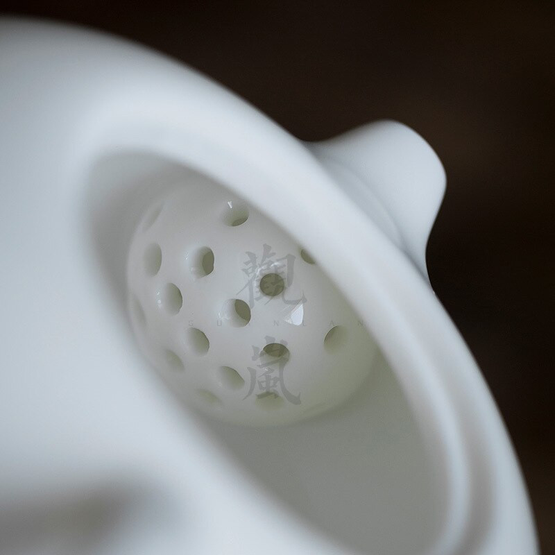 Ceainice din porțelan Boutique Jade Ceainic Xishi Mic din Porțelan Alb Ceainic Filtru Teaset Accesorii pentru decorarea casei