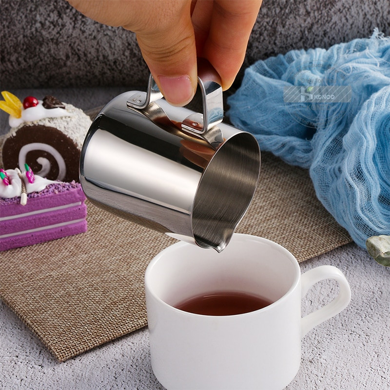 Tapadásmentes rozsdamentes acél tejhabos kancsó eszpresszó kávé Barista kézműves latte cappuccino krémhabos kancsó