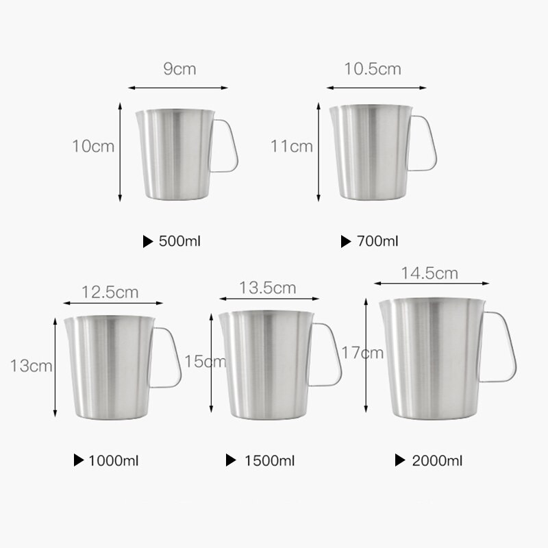 Rokene rozsdamentes acél kancsó tejhabos kancsó Cappuccino tej gyártása tea kávé kávé tejcsésze tejhabos kancsó