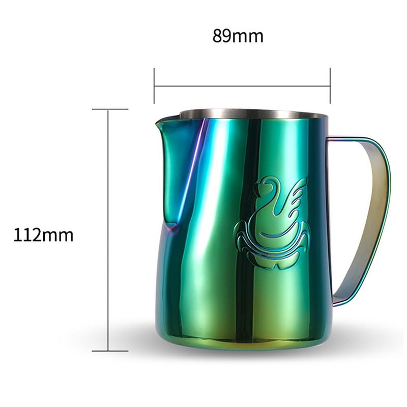 600 ml Coffee Latte Art puodelis Espresso kavos kavos ruošimo puodelis gulbės putojimo ąsočio puodelis Pieno putojimo ąsotis Kavos reikmenys Pieno ąsočiai