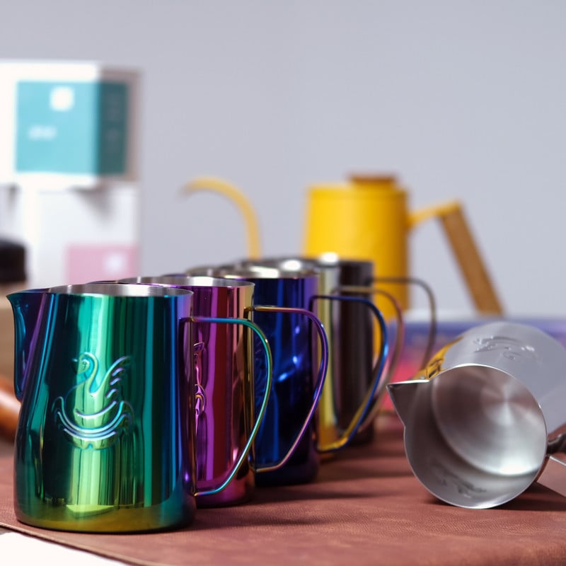 600 ml Coffee Latte Art puodelis Espresso kavos kavos ruošimo puodelis gulbės putojimo ąsočio puodelis Pieno putojimo ąsotis Kavos reikmenys Pieno ąsočiai