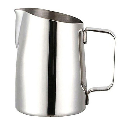 400 мл каничка за разпенване на мляко Чаша за разпенване на мляко от неръждаема стомана с дръжка за кафе Puccino Latte Art бариста кани на пара