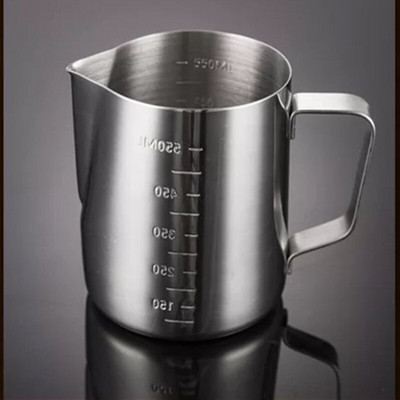 350/600 ml Melkopschuimer rozsdamentes acél tejhabosító kancsó Cappuccino Latte Art Cup porcelán tejkancsó tejhabkészítő