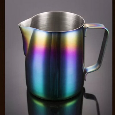 350/600 ml Melkopschuimer rozsdamentes acél tejhabosító kancsó Cappuccino Latte Art Cup porcelán tejkancsó tejhabkészítő