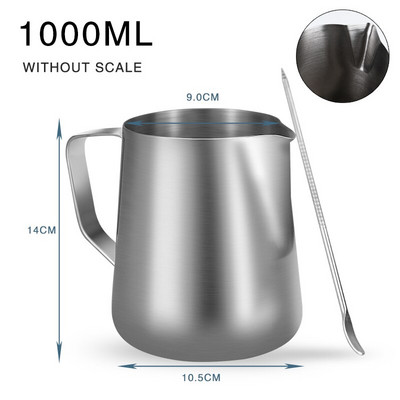 Tejkancsó habosító kancsó 100ml 350ml 600ml rozsdamentes acél eszpresszó tejeskávé Húzható virág kávé Barista kézműves kávétartozékok