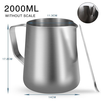 Tejkancsó habosító kancsó 100ml 350ml 600ml rozsdamentes acél eszpresszó tejeskávé Húzható virág kávé Barista kézműves kávétartozékok