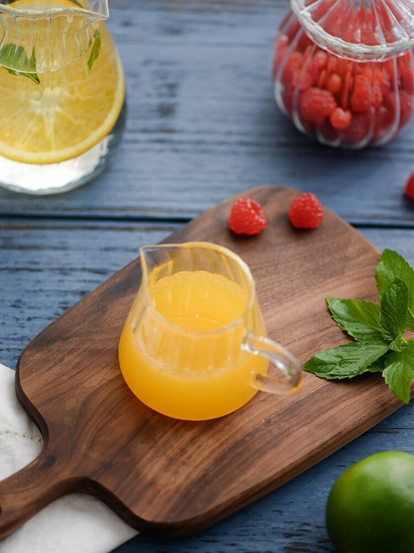 JINYOUJIA Mini cană de sticlă cutie de lapte pentru turnare cafea cremă sos ulcior barista artizanat cafea latte ulcioare pentru spumare lapte ulcior