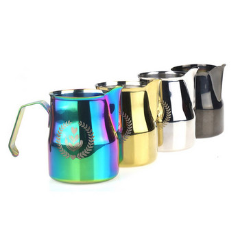 350/500ml Αφρώδης κανάτα γάλακτος καφέ από ανοξείδωτο χάλυβα Pull Flower Cup Γάλα καφέ Frother Latte Art Milk Frothing Tool Coffeware