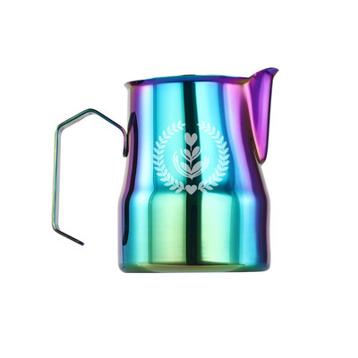 350/500 ml putojantis kavos pieno ąsotis Nerūdijančio plieno traukiamas gėlių puodelis Kavos pieno putų plakiklis Latte Art pieno putojimo įrankis Kavos reikmenys