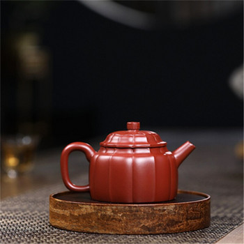 Yixing Purple Clay Pot Raw Mine Dahongpao Μοτίβο τενόντων Dezhong Οικιακή τσαγιέρα κινέζικο σετ τσαγιού Lovely Teapot Tea Infuser