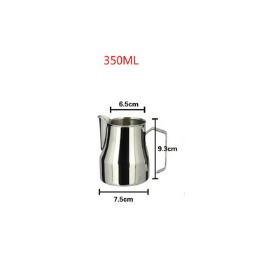 Rozsdamentes acél tejeskancsó eszpresszó csészék Kávéhabosító bögrék Olasz Latte Art Latte tejhabos kancsó kancsó csésze 350/500/750 ml