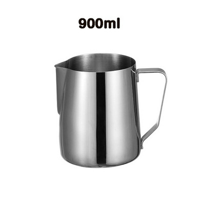 Cană pentru spumare a laptelui din oțel inoxidabil, ceașcă de cafea espresso cu lapte cu ulcior de cappuccino gradat.