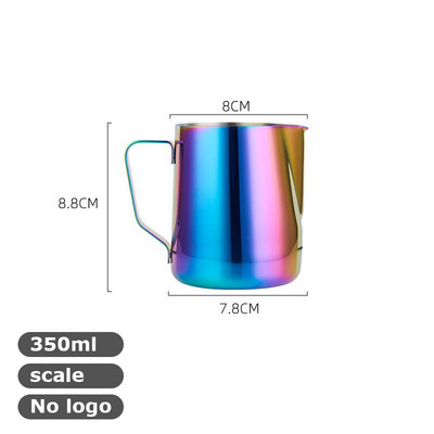 350/600 ml pieno garinimo ir putojimo ąsotis, nerūdijančio plieno, pieno ąsotis, ištraukiamas gėlių puodelis, puikiai tinka kavai cappuccino Latte Art