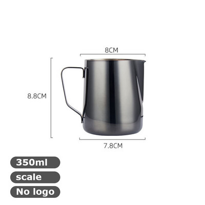 350/600 ml pieno garinimo ir putojimo ąsotis, nerūdijančio plieno, pieno ąsotis, ištraukiamas gėlių puodelis, puikiai tinka kavai cappuccino Latte Art