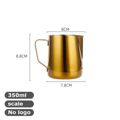 350/600 ml pieno garinimo ir putojimo ąsotis, nerūdijančio plieno, pieno ąsotis, ištraukiamas gėlių puodelis, puikiai tinka kavai cappuccino Latte Art