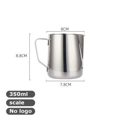 350/600 ml pieno garinimo ir putojimo ąsotis, nerūdijančio plieno, pieno ąsotis, ištraukiamas gėlių puodelis, puikiai tinka kavai cappuccino Latte Art