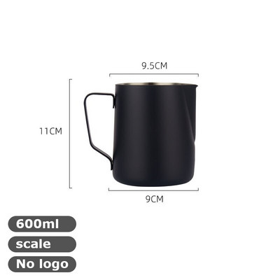 350/600 ml pieno garinimo ir putojimo ąsotis, nerūdijančio plieno, pieno ąsotis, ištraukiamas gėlių puodelis, puikiai tinka kavai cappuccino Latte Art