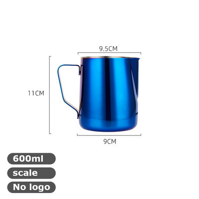 350/600 ml pieno garinimo ir putojimo ąsotis, nerūdijančio plieno, pieno ąsotis, ištraukiamas gėlių puodelis, puikiai tinka kavai cappuccino Latte Art