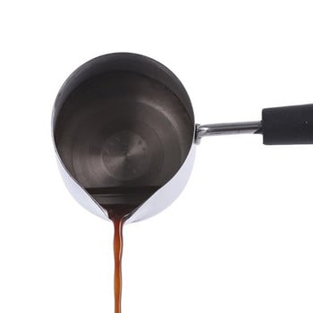 Espresso Steaming Pitcher Latte Milk Fothing Cang Wax Melt Pot Long Handle Candle Soap Melts Pot Metal Coffee Toroid Pitcher