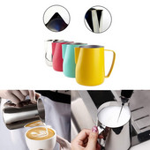 350 ml/600 ml tejes kancsók rozsdamentes acél tejhabosító kancsó Kávé Latte habosító Art kancsó bögre csésze húzó virágcsésze kávés eszközök