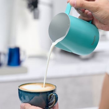 350ml/600ml Ανοξείδωτο ατσάλι Coffee Pull Flower Flower Milk Pitcher Milk Foam Cup Coffee Pitcher Coffee Appliance Espumador Leche