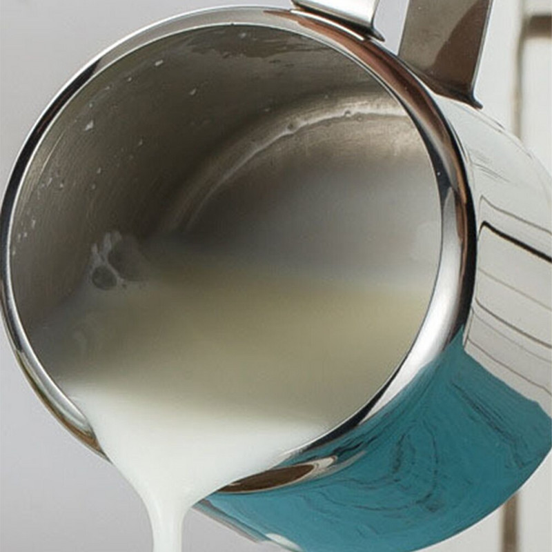 Gėrimai Namai Nerūdijančio plieno aksesuarai Virtuvė Restoranai Su rankena Poliruota kava Latte Maitinimas Naudojimas Pieno ąsotis Kremas