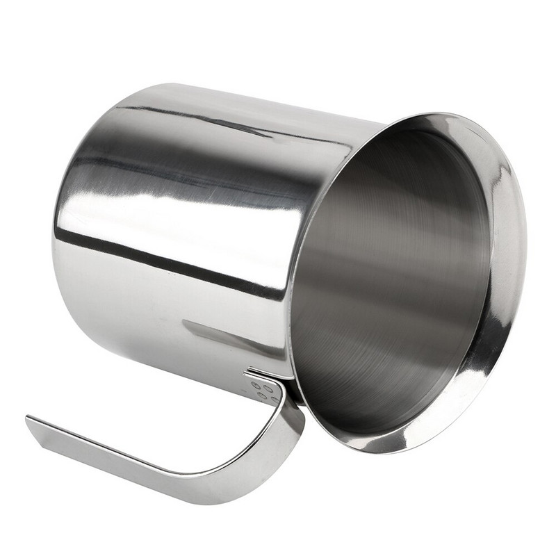 Spumă de lapte cu plasă de spumă de cafea Mixer de cafea Ustensile de bucătărie Cremă de lapte cu plasă dublă 400/800ML Spumant manual de lapte din oțel inoxidabil