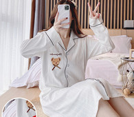 Novi model ženske spavaćice na dugmad za dojilje