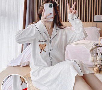 Novi model ženske spavaćice na dugmad za dojilje