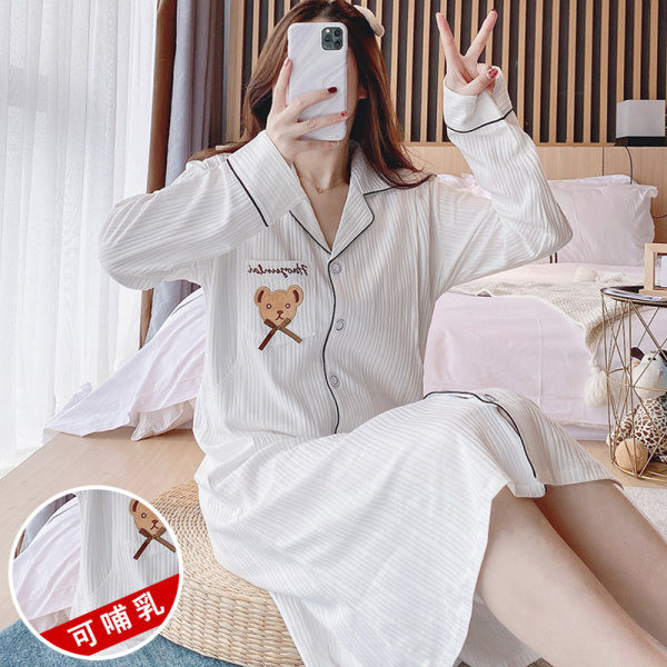 Novi model ženske spavaćice na dugmad za dojilje