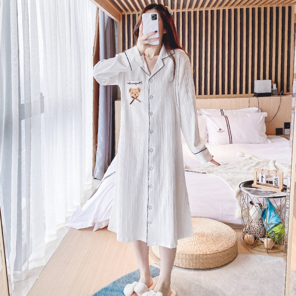 Novi model ženske spavaćice na dugmad za dojilje