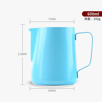 Konyhai tapadásmentes, rozsdamentes acél tejhabosító kancsó eszpresszó kávékancsó Barista Craft tejszínhabosító kancsó