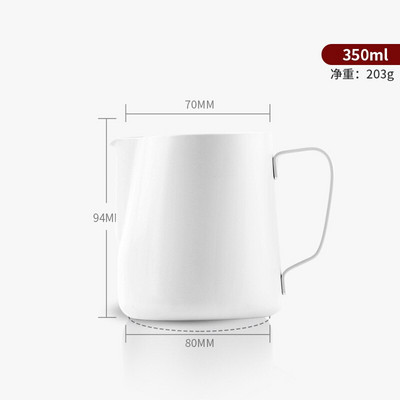 Konyhai tapadásmentes, rozsdamentes acél tejhabosító kancsó eszpresszó kávékancsó Barista Craft tejszínhabosító kancsó