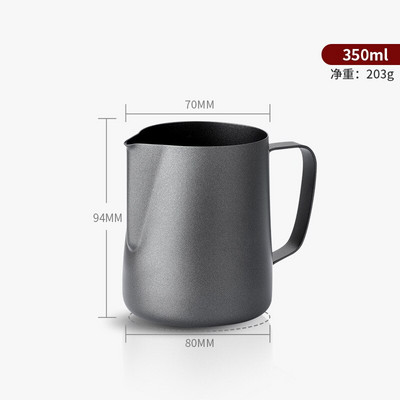 Konyhai tapadásmentes, rozsdamentes acél tejhabosító kancsó eszpresszó kávékancsó Barista Craft tejszínhabosító kancsó