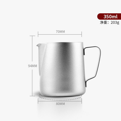 Konyhai tapadásmentes, rozsdamentes acél tejhabosító kancsó eszpresszó kávékancsó Barista Craft tejszínhabosító kancsó